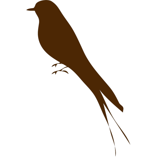 Sepia Bird Silouette PNG Clip art
