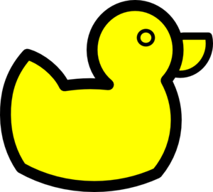 Swimming Yellow Duck PNG Clip art