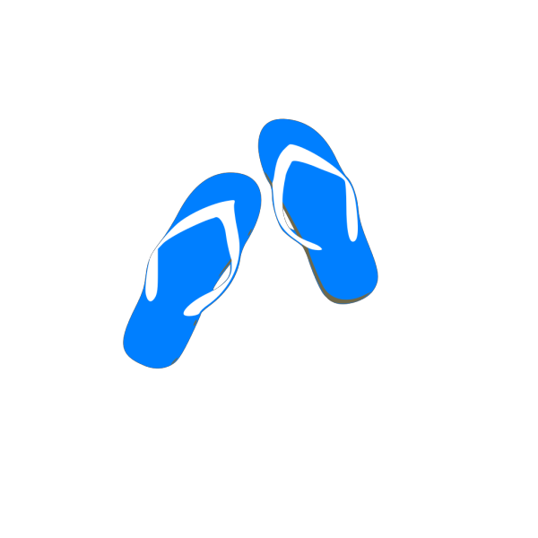 Blue Flip Flops PNG Clip art
