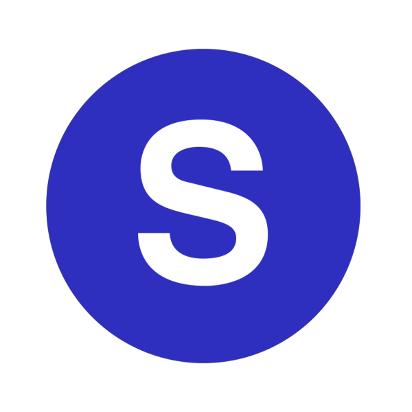 Letter S In A Cercle Blue PNG Clip art