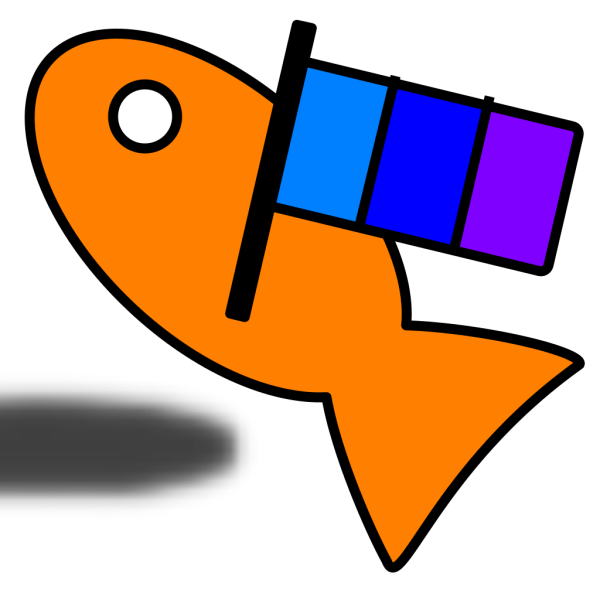 Fish Carry Flag PNG Clip art