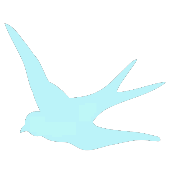 Blue Swallow PNG Clip art