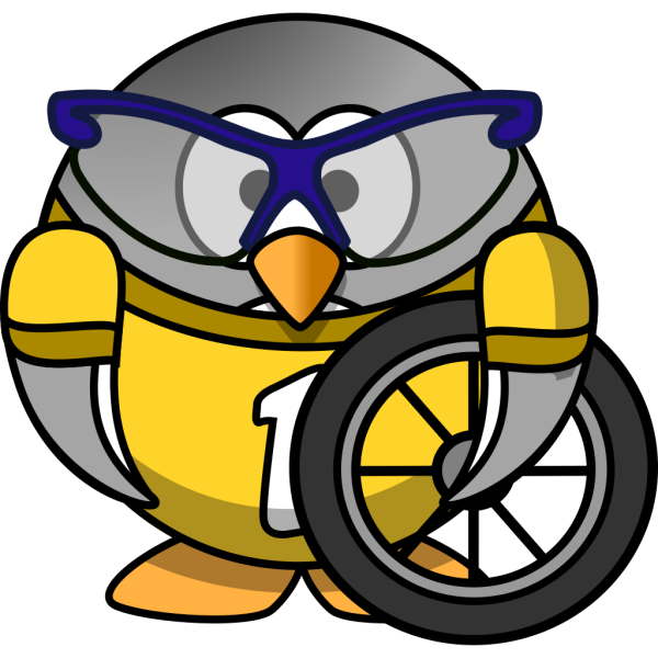 Bicyclist Penguin PNG Clip art