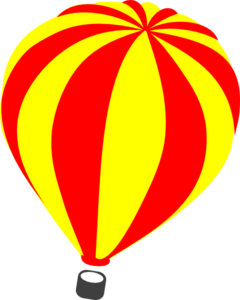 Hot Air Balloon Teal Blue Trophy 4 PNG Clip art