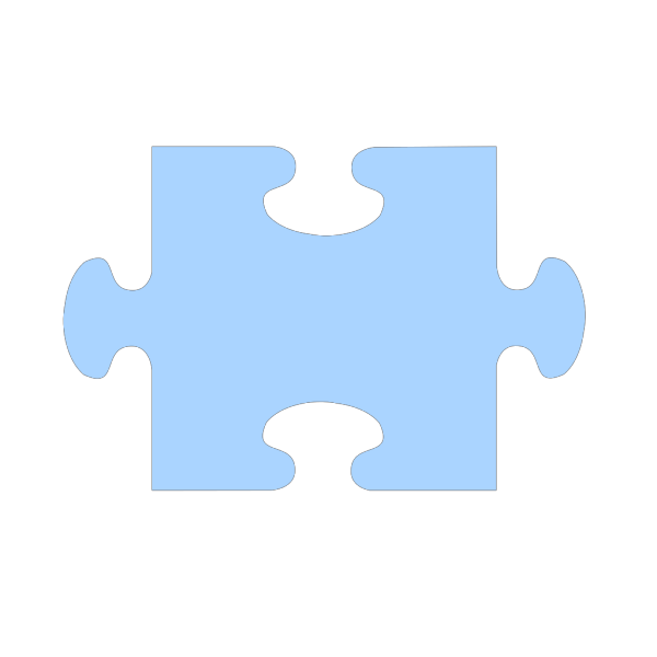 Jigsaw Piece Blue PNG Clip art