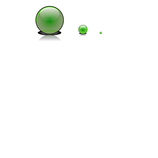 Green Glassbutton With Shadow PNG Clip art