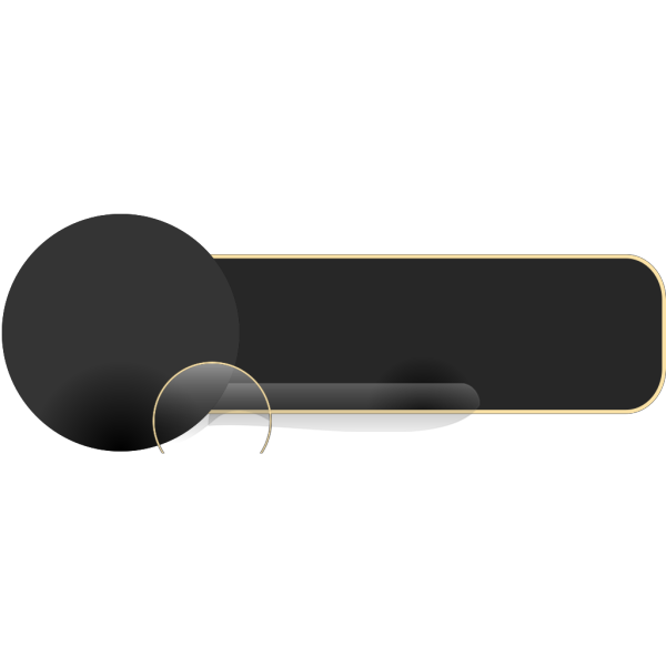 Dark Round Button With Caption PNG Clip art