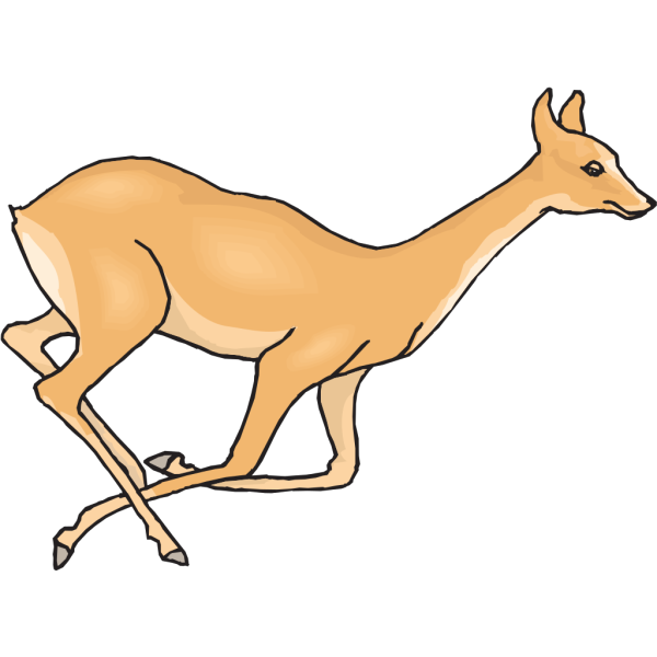 Running Deer PNG Clip art