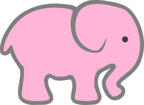 Pink Elephant PNG Clip art