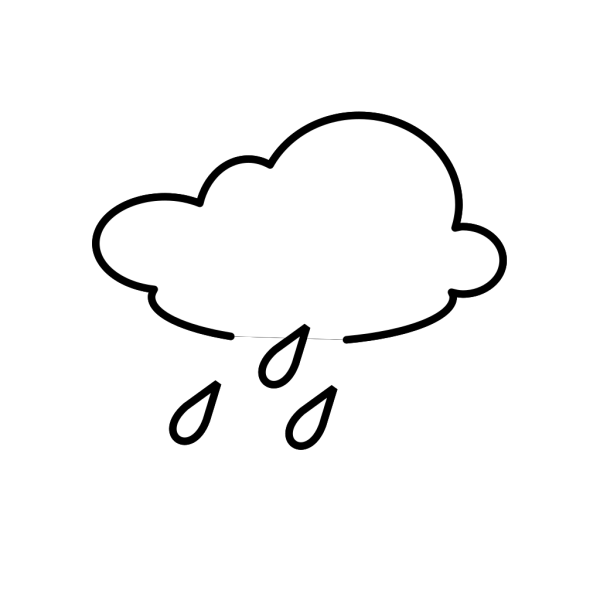 Rainy - Outline PNG images