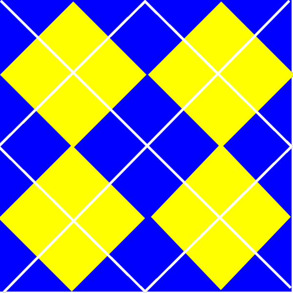 Blue  And  Yellow Plaid PNG Clip art