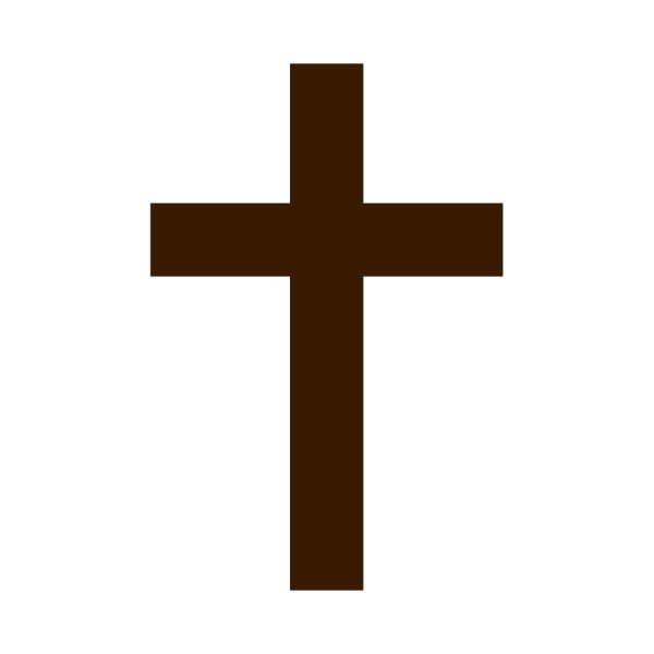 Brown Simple Cross PNG Clip art
