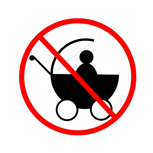 No Strollers Allowed PNG Clip art