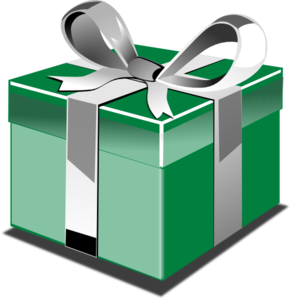 Green-blue Gift PNG images