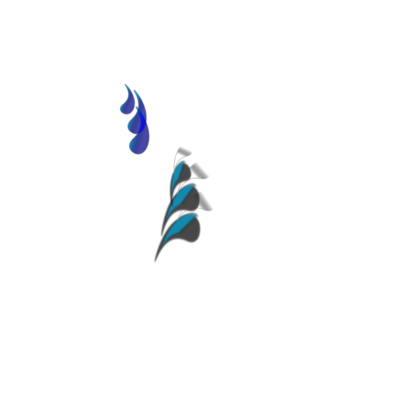 Blue Droplets PNG Clip art