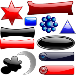 Glossy Glassy Collection PNG Clip art
