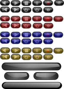 Multimedia Buttons PNG images