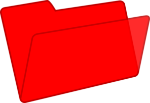 Red Folder Button PNG Clip art