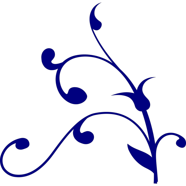 Blue Flower Vine PNG Clip art