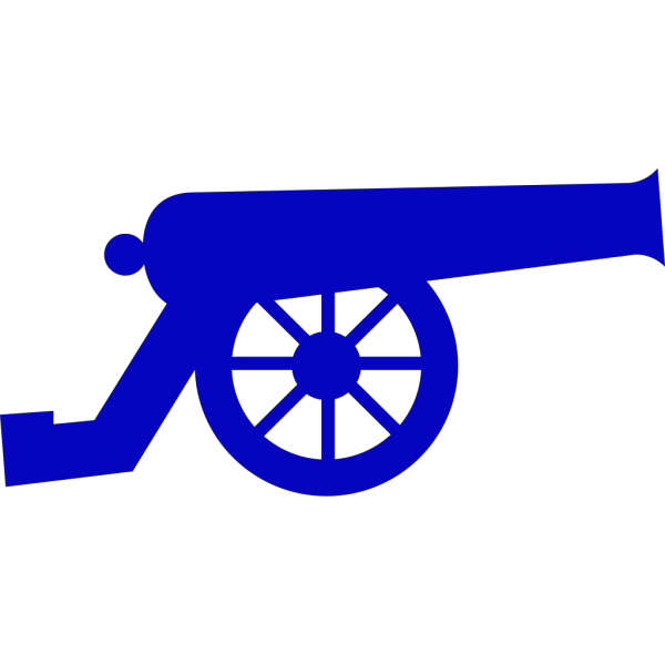 Blue Canon PNG images
