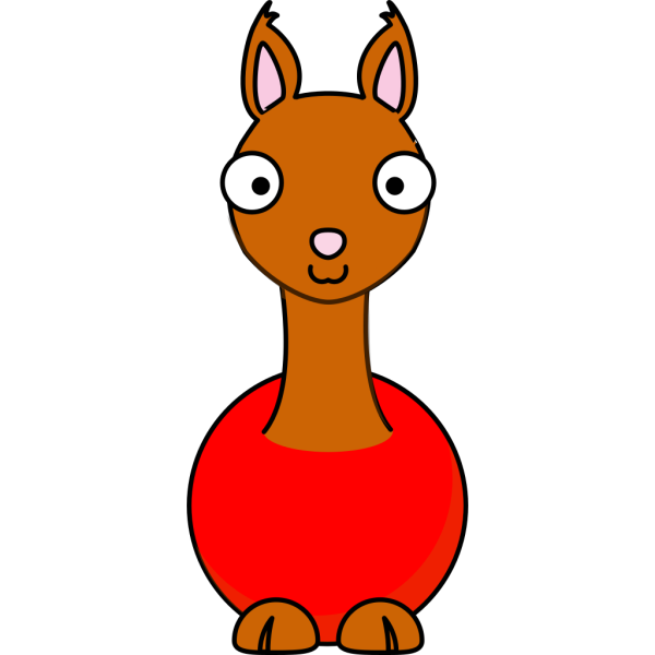 Llama -red PNG Clip art