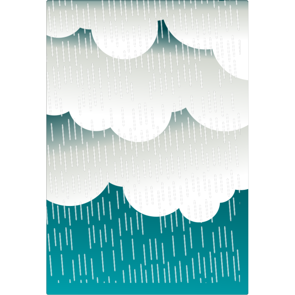Raining Cloud Outlne PNG Clip art