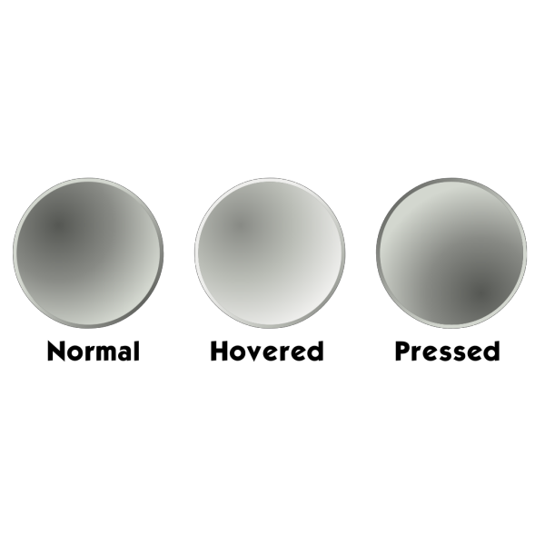 Grey Web Button Template PNG Clip art