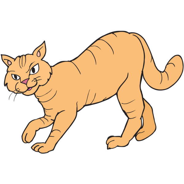 Stalking Cat PNG Clip art