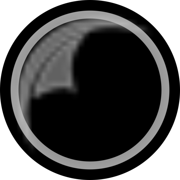 Round Shiny Black Button PNG Clip art