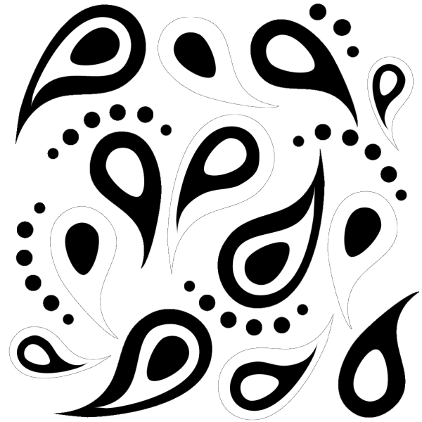 Brown Paisley Swash PNG Clip art