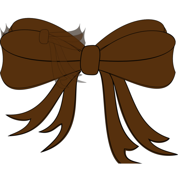 Brown Bow Ribbon PNG Clip art