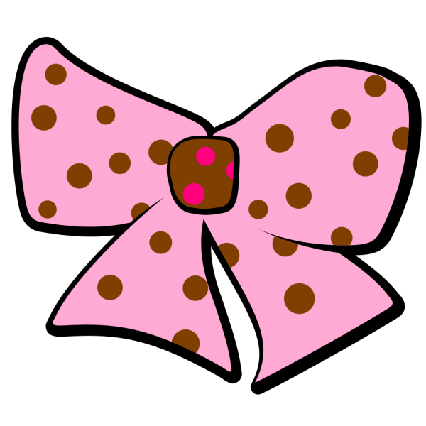 Pink And Brown Bow PNG Clip art