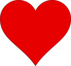 Red Heart Outline PNG Clip art