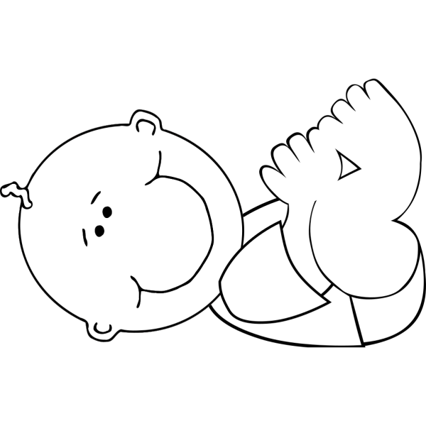 Baby Outline PNG Clip art