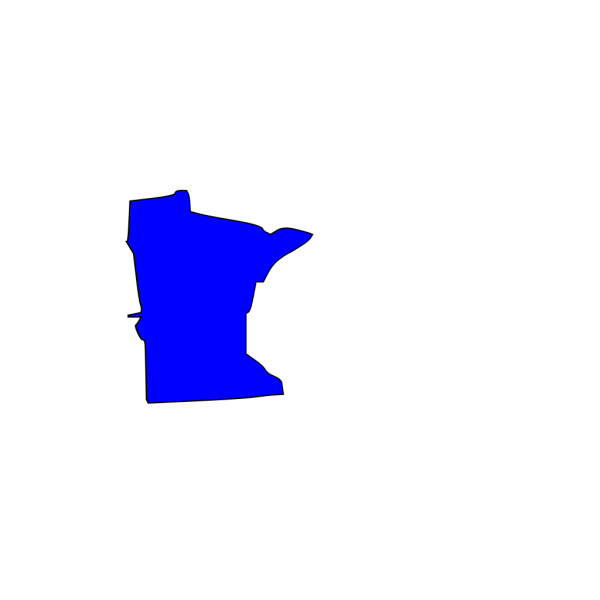 Blue Minnesota State PNG Clip art