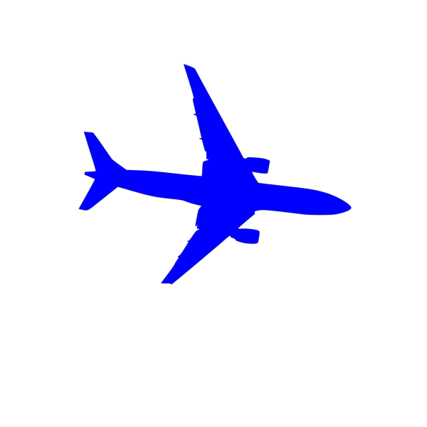 Blue Plane PNG Clip art