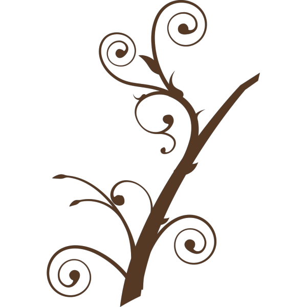 Brown Branch Leaves PNG Clip art