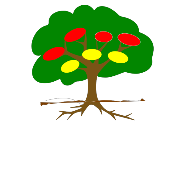 Brow Tree Outline PNG Clip art