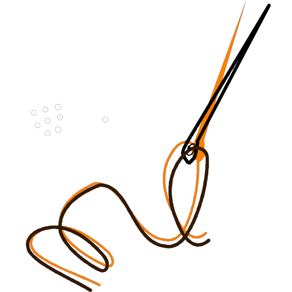 Needle Orange-brown PNG Clip art