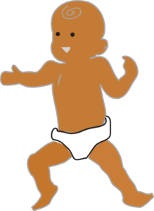 Brown Baby PNG Clip art