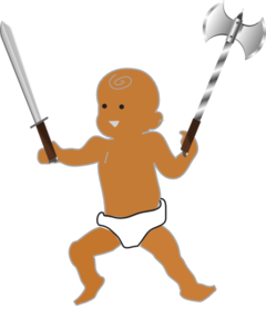 Infant Warrior PNG Clip art