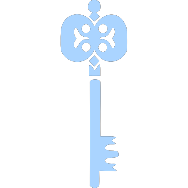 Blue Grey Key PNG Clip art