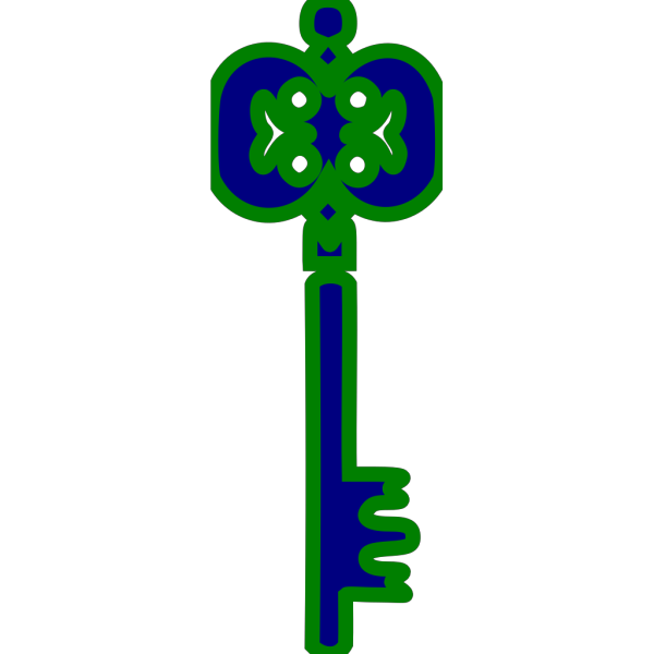 Green Key PNG Clip art