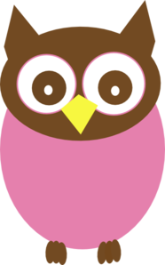 Pink Owl PNG Clip art
