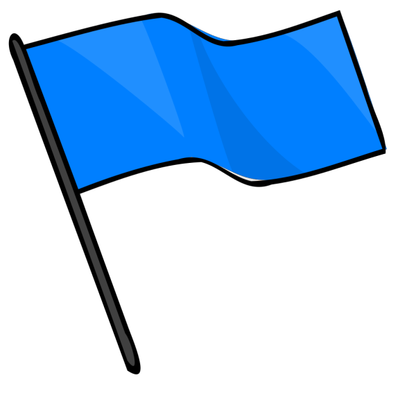 Blue Flag PNG Clip art