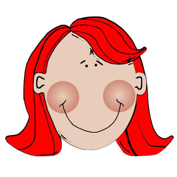 Girl With Red Hair PNG Clip art