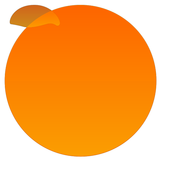 Orange Button 3 PNG Clip art