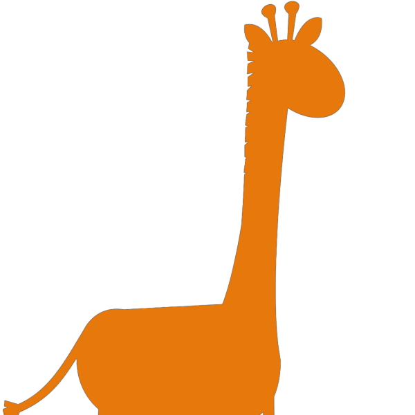 Orange Giraffe PNG Clip art