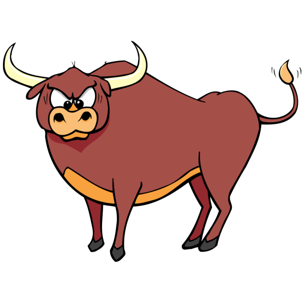 Angry Crosseyed Bull PNG Clip art