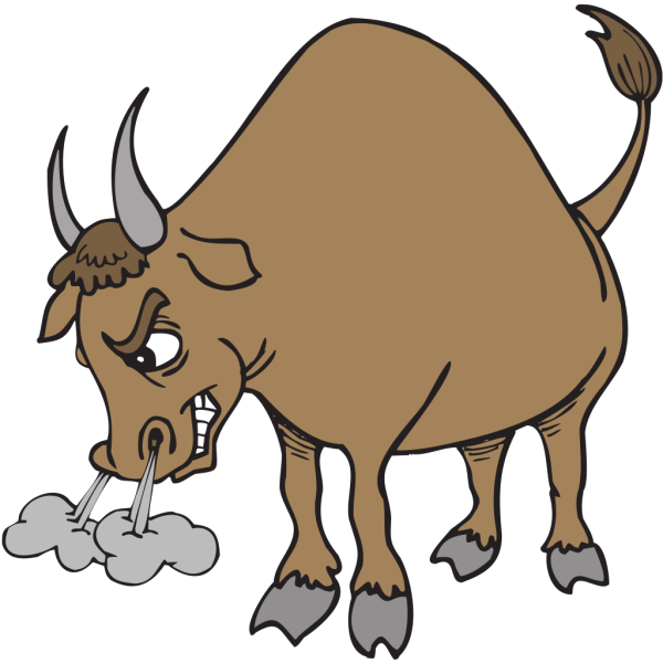 Snorting Bull PNG Clip art